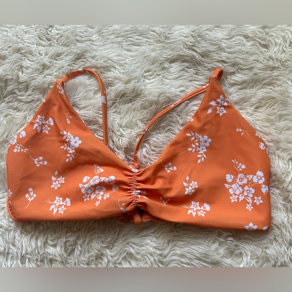 Zaful Swim Orange Floral Bikini Poshmark